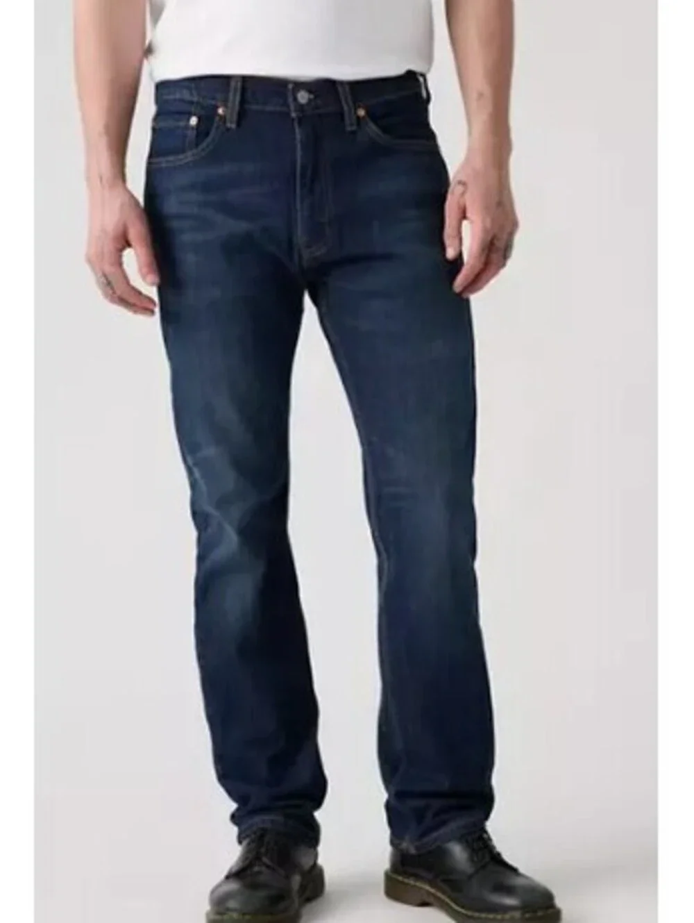 Levis' 505 Regular Men's Jeans, Dark Blue Wash - Men's 34x30